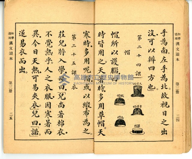 《初學必需 漢文讀本 第三冊》藏品圖，第16張