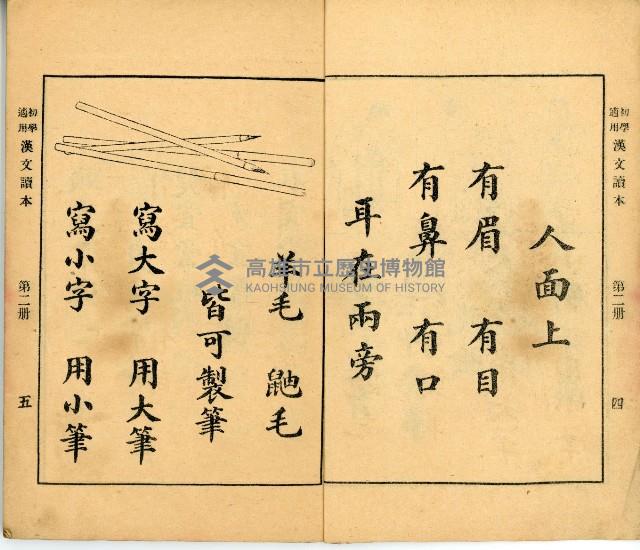 《初學必需 漢文讀本 第二冊》藏品圖，第6張