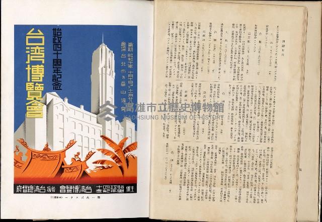 《始政四十周年紀念臺灣博覽會誌》藏品圖，第20張