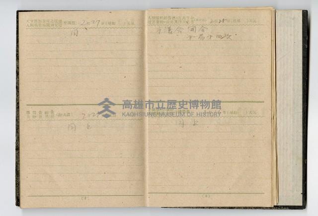1947年高雄市政府服務日記藏品圖，第10張