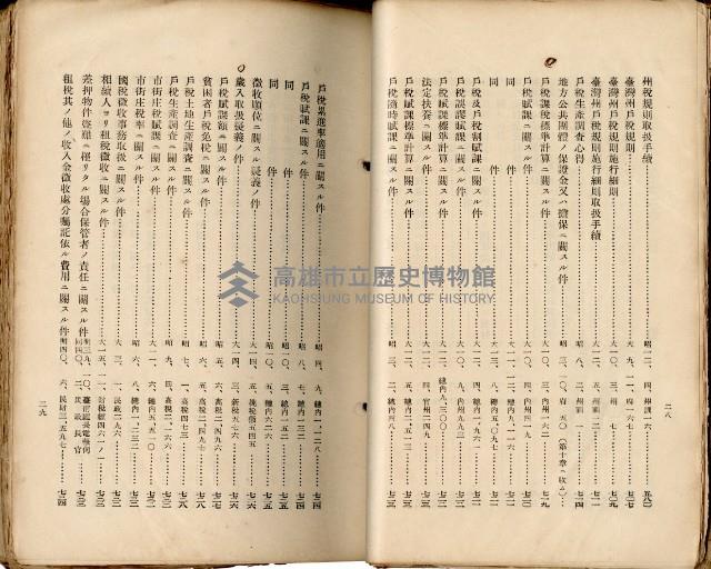 《高雄州市街庄例規輯覽》藏品圖，第23張