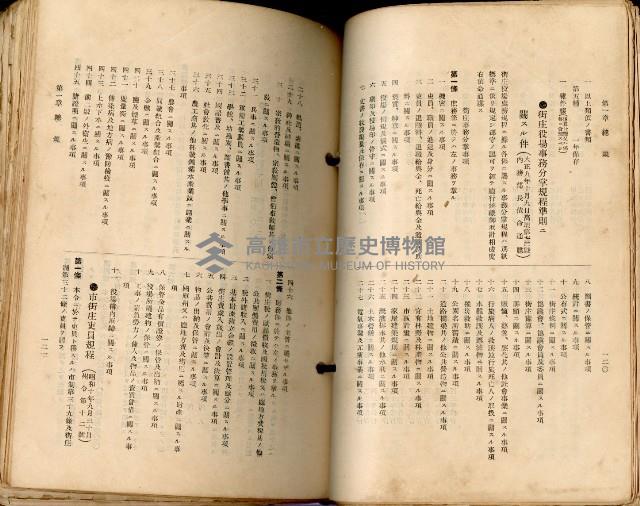 《高雄州市街庄例規輯覽》藏品圖，第93張