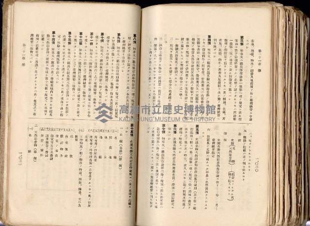 《高雄州市街庄例規輯覽》藏品圖，第563張