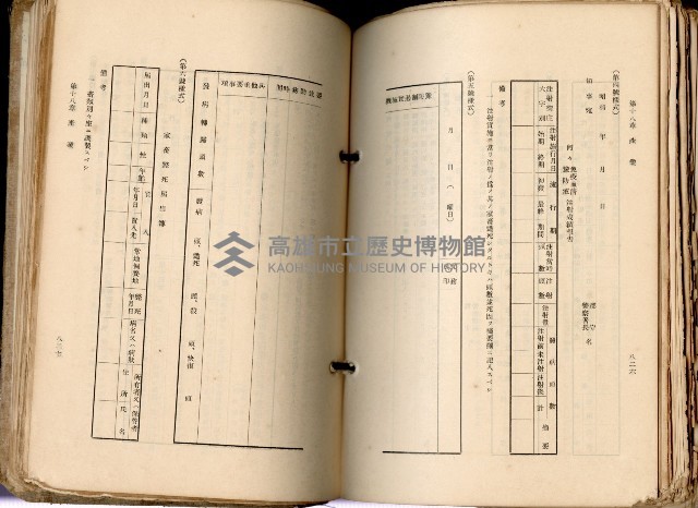 《高雄州市街庄例規輯覽》藏品圖，第463張
