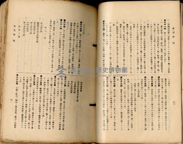 《高雄州市街庄例規輯覽》藏品圖，第63張