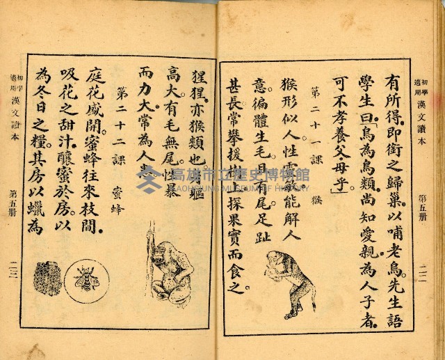 《初學必需 漢文讀本 第五冊》藏品圖，第15張