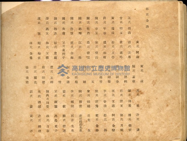高雄市平和公學校卒業記念帖藏品圖，第13張