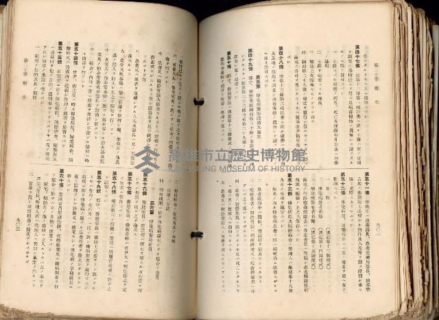 《高雄州市街庄例規輯覽》藏品圖，第503張