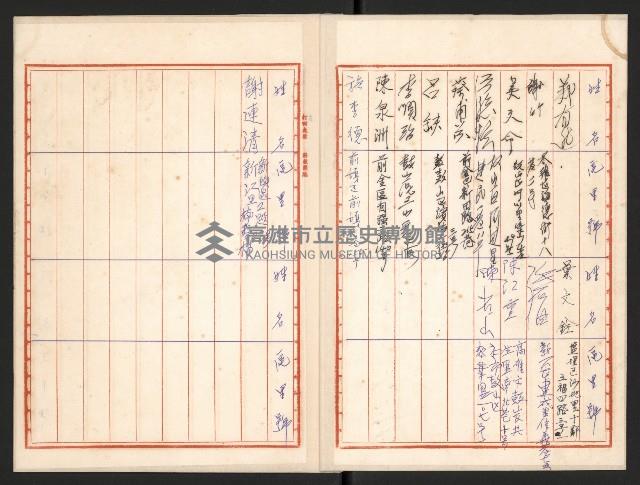 來賓簽到簿（強掙強鞠躬）藏品圖，第11張