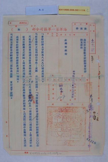 左營都市計畫案藏品圖，第4張