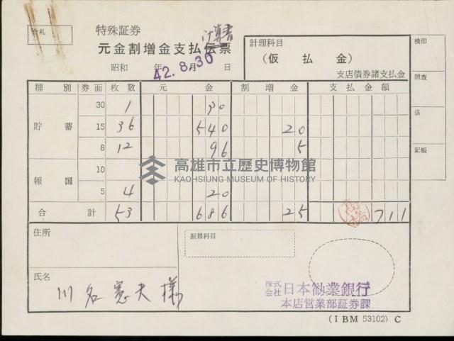 登錄號:KH2003.003.0063藏品圖，第4張