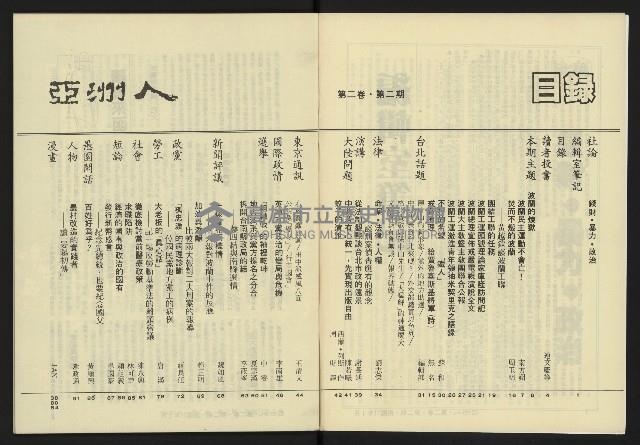 《亞洲人復刊號NO.8》藏品圖，第3張