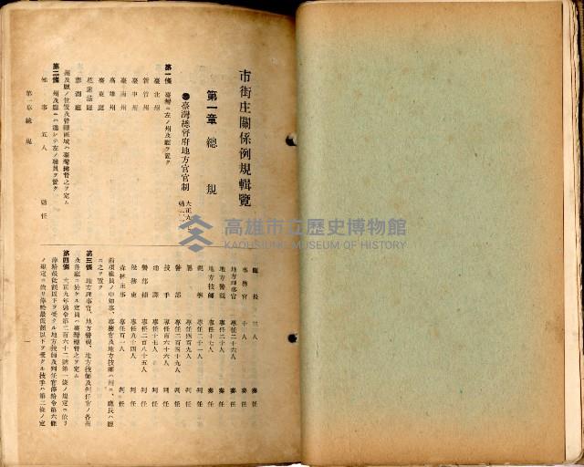《高雄州市街庄例規輯覽》藏品圖，第33張