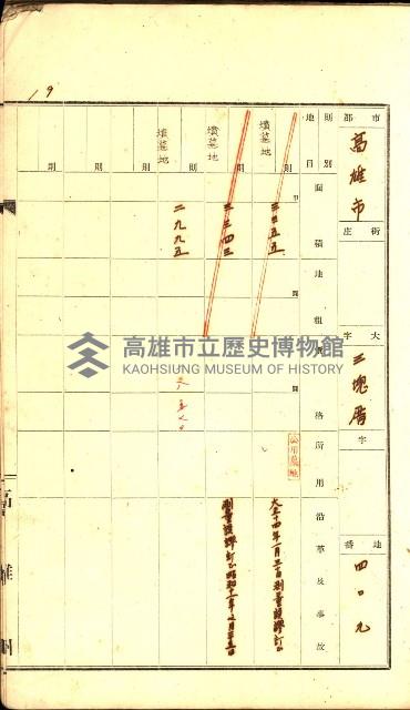 州有墓地臺帳（高雄市）藏品圖，第28張