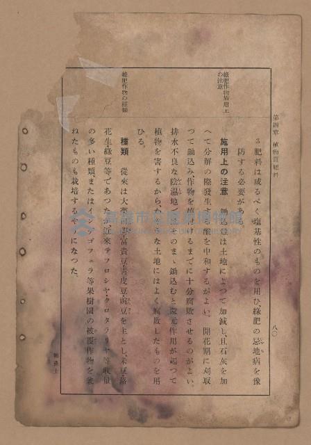 《補習學校農業教科書土壤肥料篇》藏品圖，第87張