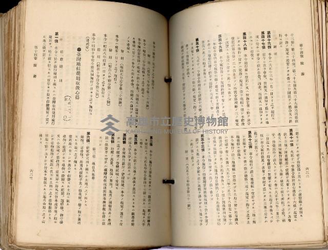 《高雄州市街庄例規輯覽》藏品圖，第357張