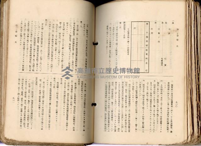 《高雄州市街庄例規輯覽》藏品圖，第507張