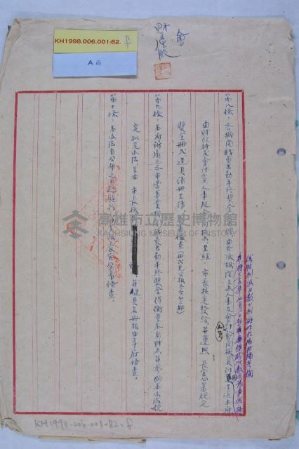 市政府暨所屬機關出勤年終獎金藏品圖，第9張