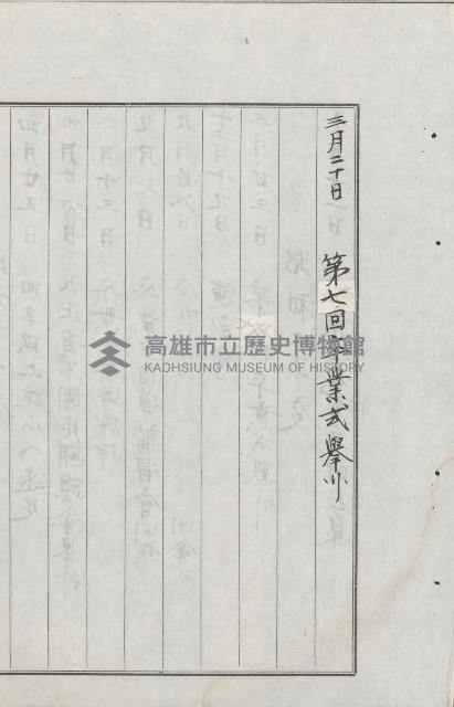 學校沿革誌（美濃吉洋學校）藏品圖，第103張