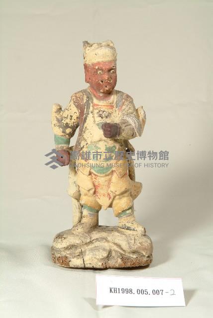 礦物彩法主聖君木雕神像、副將木雕神像二位藏品圖，第3張