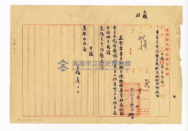 登錄號:KH2003.008.0382藏品圖，第294張