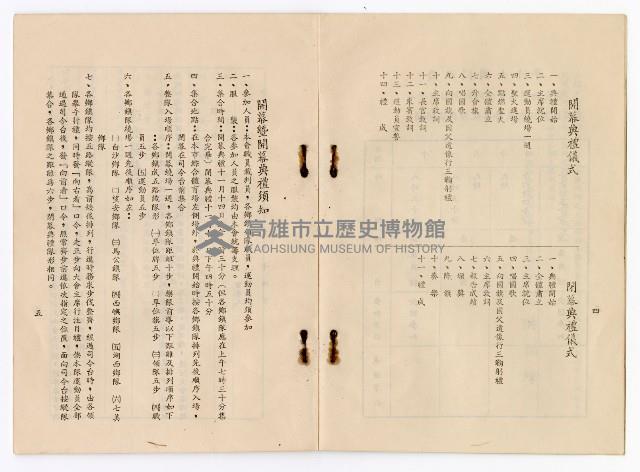 高雄市澎湖同鄉會慶祝開國六十年會員運動大會手冊本藏品圖，第2張