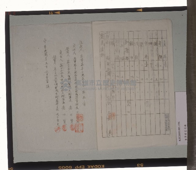 台灣日本海軍航空隊第三十四魚雷調整班農具呈繳清冊藏品圖，第3張