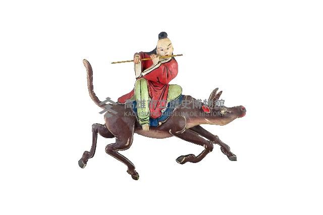 交趾陶八仙騎獸像（-1：張果老、-2：南極仙翁、-3：呂洞賓、-4：韓湘子、-5：劉海、-6：曹國舅、-7：漢鍾離、-8：何仙姑）藏品圖，第4張