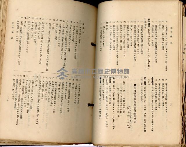 《高雄州市街庄例規輯覽》藏品圖，第89張