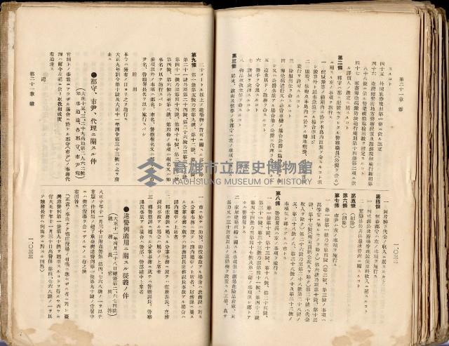 《高雄州市街庄例規輯覽》藏品圖，第569張