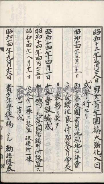 學校沿革誌（美濃吉洋學校）藏品圖，第10張