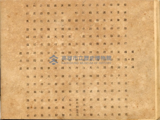 高雄市平和公學校卒業記念帖藏品圖，第9張