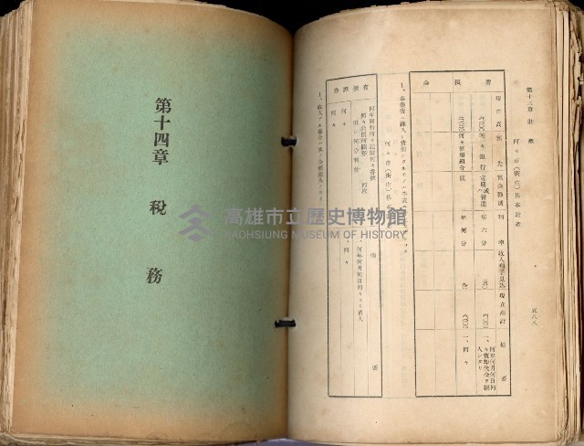 《高雄州市街庄例規輯覽》藏品圖，第339張