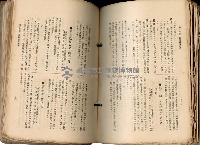 《高雄州市街庄例規輯覽》藏品圖，第428張