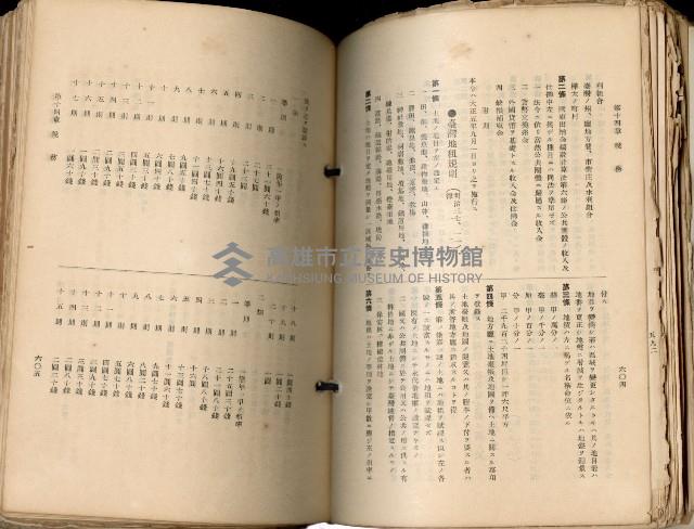 《高雄州市街庄例規輯覽》藏品圖，第348張