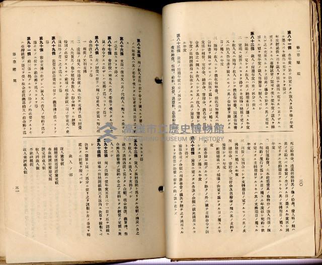 《高雄州市街庄例規輯覽》藏品圖，第48張