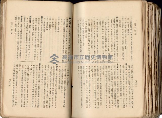 《高雄州市街庄例規輯覽》藏品圖，第558張