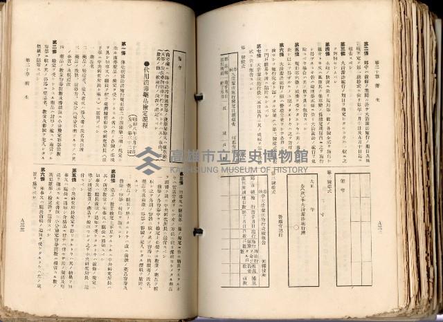 《高雄州市街庄例規輯覽》藏品圖，第518張