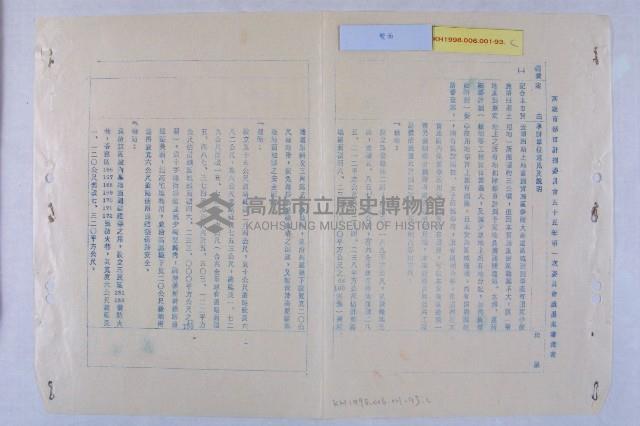 民國55年第1次都委會開會通知藏品圖，第3張