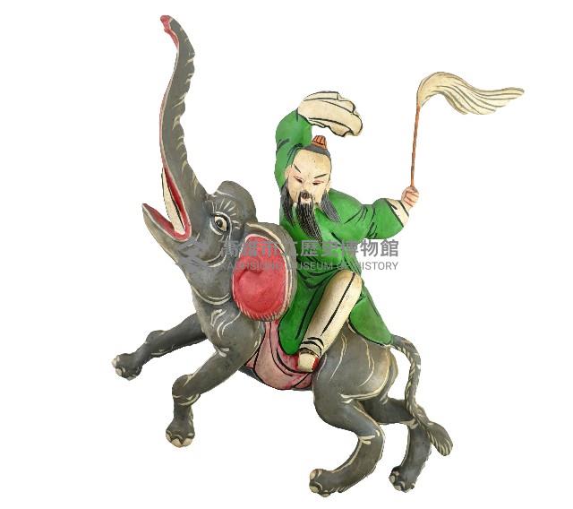 交趾陶八仙騎獸像（-1：張果老、-2：南極仙翁、-3：呂洞賓、-4：韓湘子、-5：劉海、-6：曹國舅、-7：漢鍾離、-8：何仙姑）藏品圖，第3張