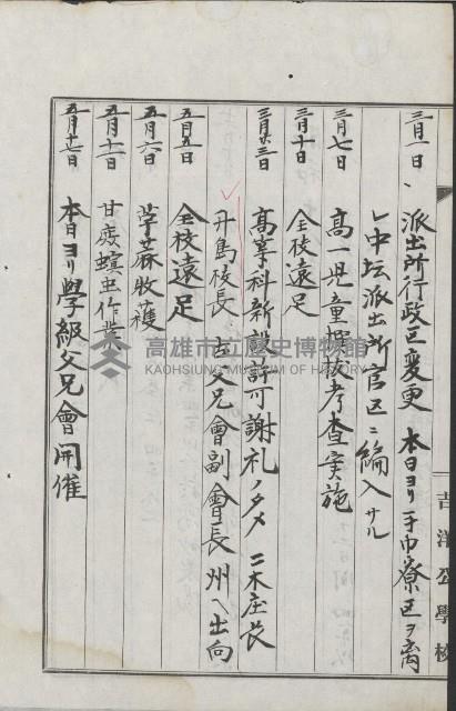 學校沿革誌（美濃吉洋學校）藏品圖，第134張