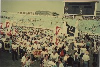 1991年9月7~8日蔡同榮發起之公投入聯台北大遊行活動負片及其相片藏品圖，第1張