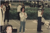 1991年10月8~10日反閱兵廢惡法非暴力抗爭運動系列負片之第三捲及其相片藏品圖，第1張