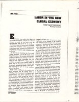 英文文章〈Labor in The New Global Economy〉影本藏品圖，第1張