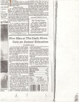 《The New York Times》 Metropolitan News剪報影本藏品圖，第1張