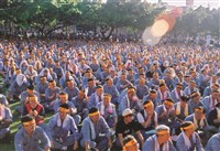 中鋼2003年廠內靜坐抗議照片藏品圖，第1張