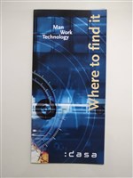 「Man Work Technology: Where to find it」樓層簡介摺頁藏品圖，第1張