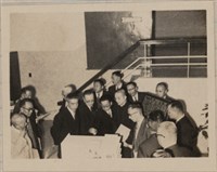 電信工會參觀北局新建自動機房大廈相片藏品圖，第5張