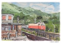 猴硐礦工文史館「手繪明信片組」藏品圖，第17張