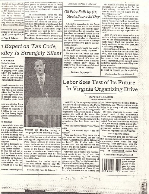 《The New York Times》剪報影本的圖片